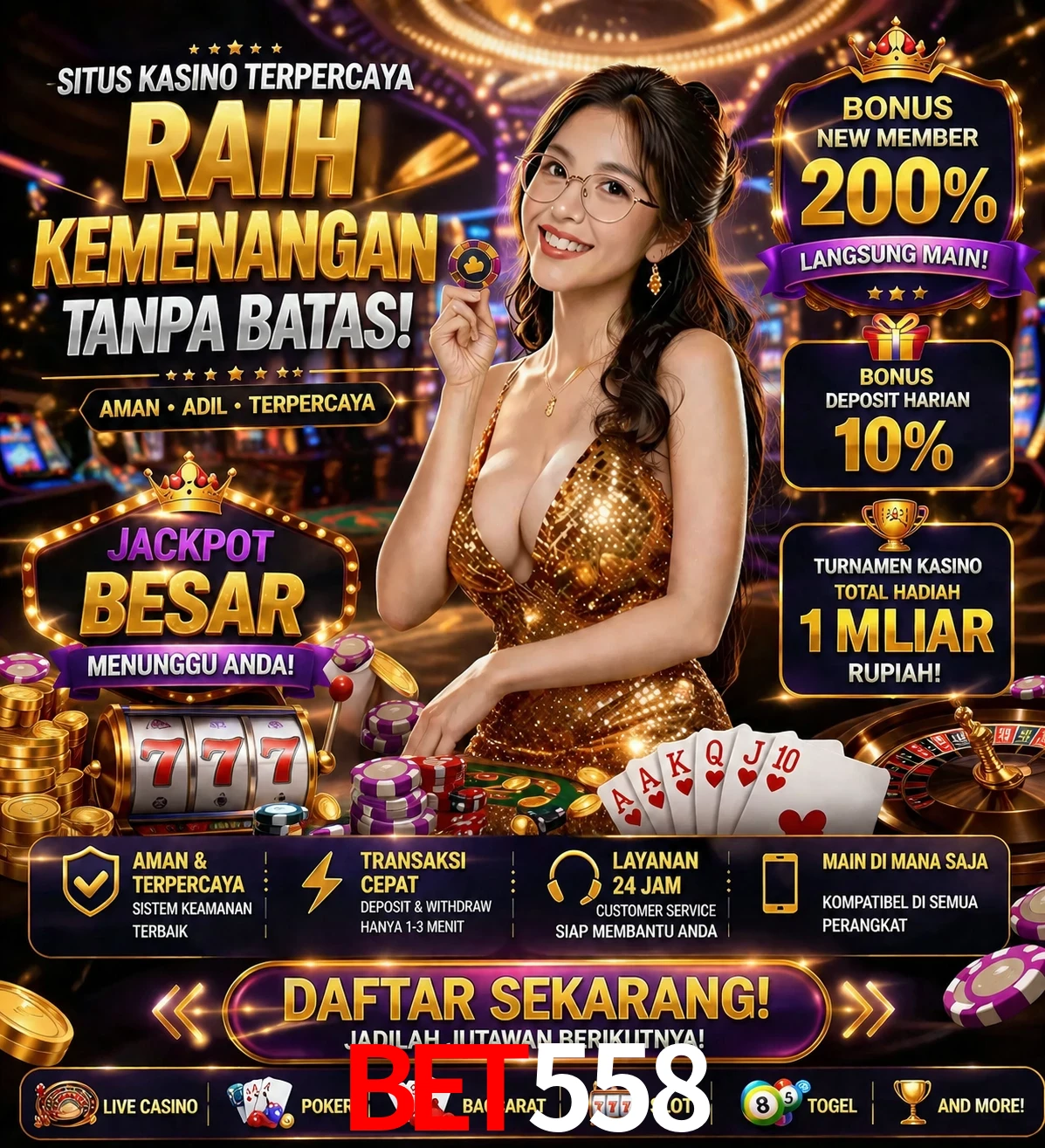 Roleta e blackjack bet558
